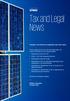 Tax and Legal News. Changes in the Slovak tax legislation and other topics