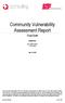 Community Vulnerability Assessment Report