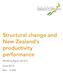 Structural change and New Zealand s productivity performance