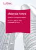 Malaysia News: Update on Immigration Matters. Upcoming Effects of the Companies Act October Corporate Services