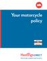Your motorcycle policy