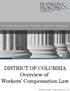 DISTRICT OF COLUMBIA Overview of Workers Compensation Law