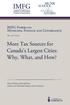 More Tax Sources for Canada s Largest Cities: Why, What, and How?