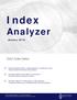 Index. Analyzer. Select Sector Indices. January Evaluate Select Sector Indices based on investment merit using fundamental data and analysis