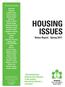HOUSING ISSUES. Status Report - Spring The Residential Construction Industry is the engine that drives Ontario s economy.
