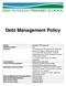 Debt Management Policy