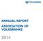 ANNUAL REPORT ASSOCIATION OF VOLKSBANKS