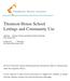 Thomson House School Lettings and Community Use