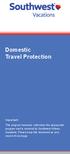 Domestic Travel Protection Important: