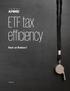 ETF tax efficiency Fact or fiction?