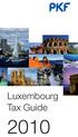 Luxembourg Tax Guide 2010