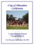 City of Alhambra California. Comprehensive Annual Financial Report