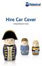 Hire Car Cover. Comprehensive Cover