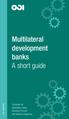 Multilateral development banks