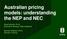 Australian pricing models: understanding the NEP and NEC