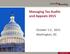 Managing Tax Audits and Appeals October 1-2, 2015 Washington, DC