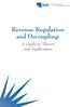 Revenue Regulation and Decoupling: A Guide to Theory and Application