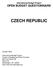 OPEN BUDGET QUESTIONNAIRE CZECH REPUBLIC
