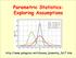 Parametric Statistics: Exploring Assumptions.