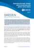 SWEDEN TRADE AND INVESTMENT STATISTICAL NOTE
