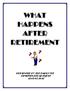 TABLE OF CONTENTS. Working After Retirement 1. Social Security- Retirement Benefits 2