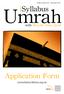 isyllabus Umrah Application Form isyllabus Umrah with Shaykh Amer Jamil Application Form