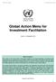 Global Action Menu for Investment Facilitation