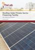 Rooftop Solar Private Sector Financing Facility