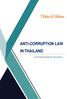 ANTI-CORRUPTION LAW IN THAILAND. A Practical Guide for Investors
