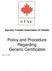 Security Transfer Association of Canada. Policy and Procedure Regarding Generic Certificates