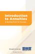 Introduction to Annuities
