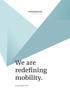 We are redefining mobility.