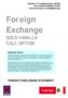 Foreign Exchange SOLD VANILLA CALL OPTION PRODUCT DISCLOSURE STATEMENT