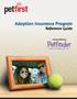 Adoption Insurance Program Reference Guide