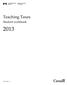 Teaching Taxes. Student workbook. TIS17(E) Rev. 13