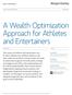 A Wealth Optimization Approach for Athletes and Entertainers