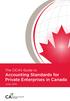 The CICA s Guide to Accounting Standards for Private Enterprises in Canada