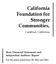 California Foundation for Stronger Communities,
