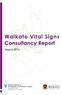 Waikato Vital Signs Consultancy Report