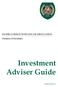 FLORIDA OFFICE OF FINANCIAL REGULATION. Division of Securities. Investment Adviser Guide