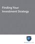 Finding Your Investment Strategy