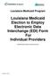 Louisiana Medicaid Election to Employ Electronic Data Interchange (EDI) Form For Individual Providers