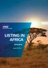 LISTING IN AFRICA 2014/2015. kpmg.com/africa