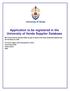 Application to be registered in the University of Venda Supplier Database