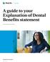A guide to your Explanation of Dental Benefits statement