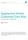 Appliances Online Customer Care Plan Terms and Conditions