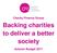 Charity Finance Group. Backing charities to deliver a better society