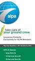 your ground crew. take care of Insurance Products Exclusively for ALPA Members ALPA Life Insurance Group Term Life 10-Year Level Term Life