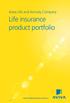 Life insurance product portfolio