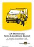 AA Membership Terms & Conditions Booklet